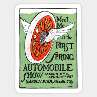 1917 Atlantic City Auto Show Sticker